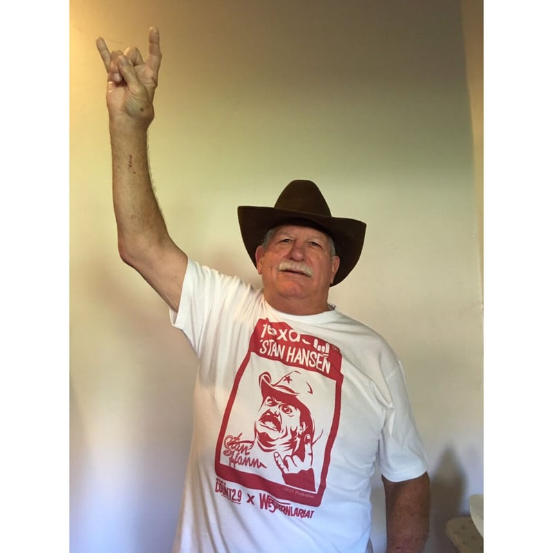 Count2.9xスタンハンセンTシャツ 白Tシャツxレッド | Pro wrestling