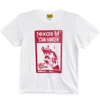 スタンハンセンx Count2.9 ホワイトボディTシャツ赤　　　　KIDSサイズ140