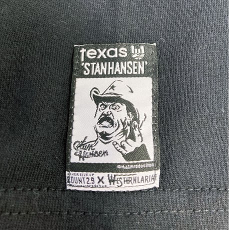 スタンハンセン×Count2.9 ブラックxホワイト ロングスリーブTシャツ