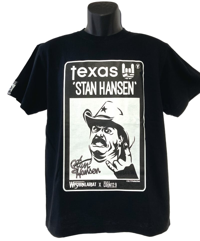 Count2.9xスタンハンセンTシャツ 黒Tシャツx＆ホワイト | Pro