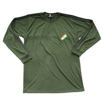 新品【インド軍】アディダス風長袖Tシャツ 戦闘服 OD色