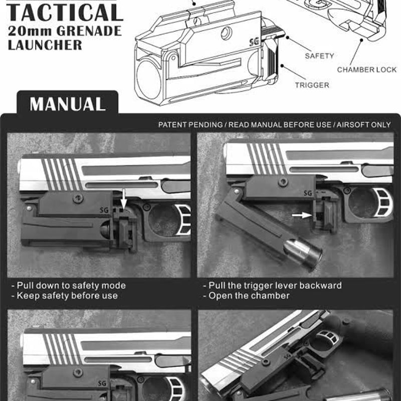 SHOW GUNS オリジナル 20mmレール対応 グレネードランチャー