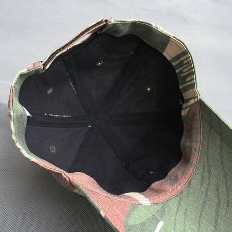 新品【インド軍】クリーム色多め リザード迷彩 ベルクロ2箇所付キャップ 帽子 リザードカモ ローデシア軍 イギリス軍 戦闘服