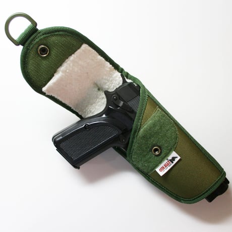新品【インド軍】プレートキャリア用 Molleモール ピストル ホルスター OD色