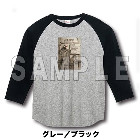 【びるぼいラグランTシャツ】（グレー／ブラック）