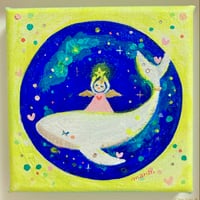 白いクジラに乗った天使