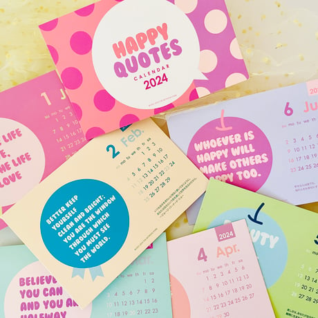 HAPPY QUOTES カレンダー2024