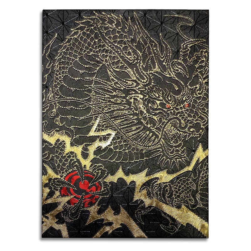 御朱印帖『龍神』黒 | おまもりや -omamoriya-