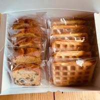 バターミルクアメリカンワッフル〔６枚〕&ラムレーズンパウンドケーキ〔５個〕セット