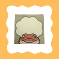 フトアゴヒゲトカゲ レッド メモサイズふせん