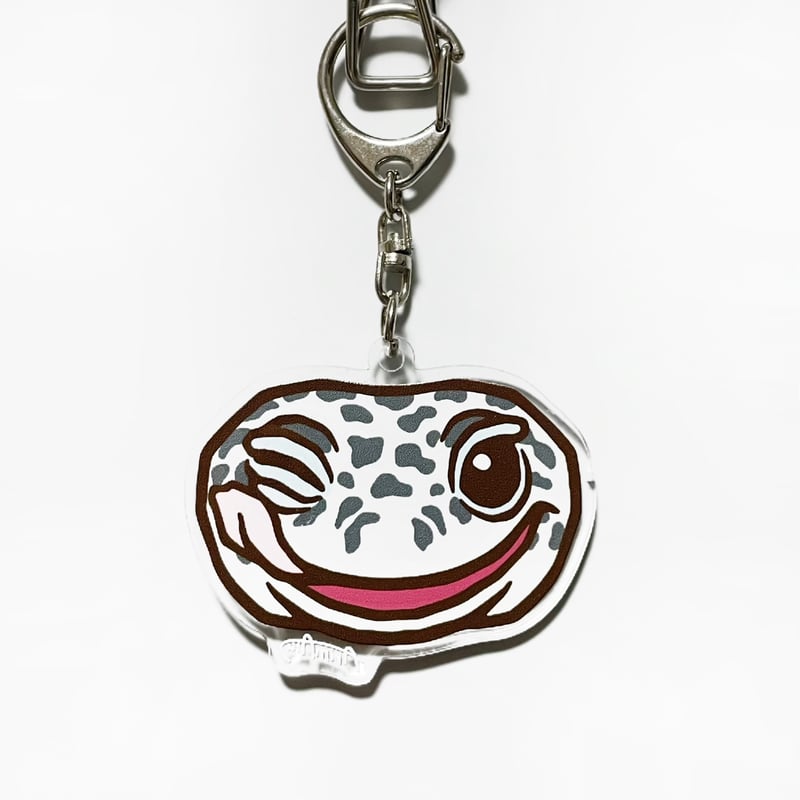 ヒョウモントカゲモドキ スーパーマックスノー キーホルダー