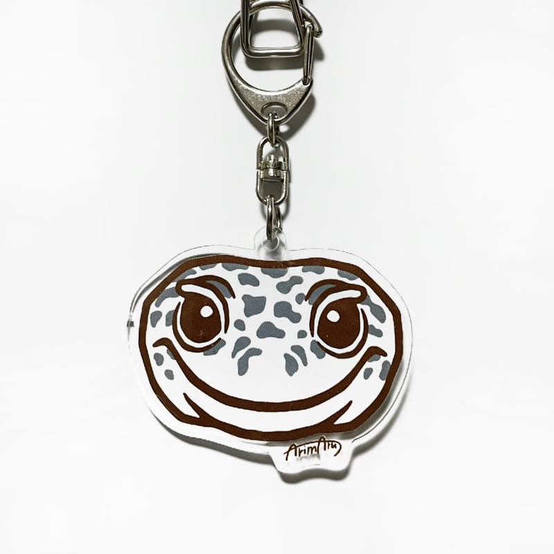 ヒョウモントカゲモドキ スーパーマックスノー キーホルダー | ありま