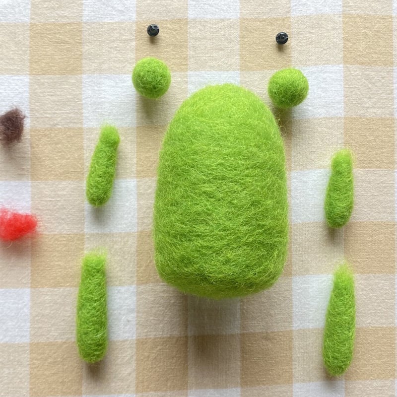 Feltma カエルキット | ノームの糸車 羊毛フェルト店