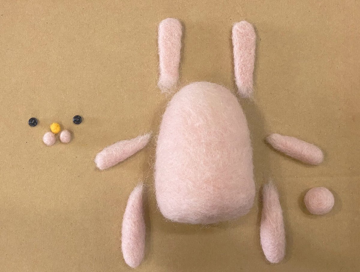 Feltma うさぎキット | ノームの糸車 羊毛フェルト店