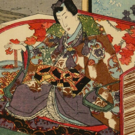 三代歌川豊国	其姿紫の写絵 五十一/UTAGAWA TOYOKUNIⅢ