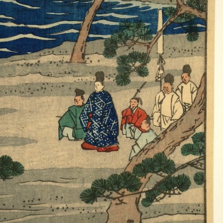 歌川広重 五十三次名所図会 三十 浜松 名所ざゝんざの松/HIROSHIGE