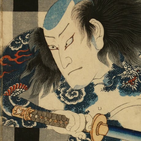 三代歌川豊国 夏祭意気地ノ江戸ツ子 二枚続/UTAGAWA TOYOKUNIⅢ