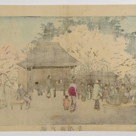 小林清親 亀戸梅屋敷／KOBAYASHI KIYOCHIKA