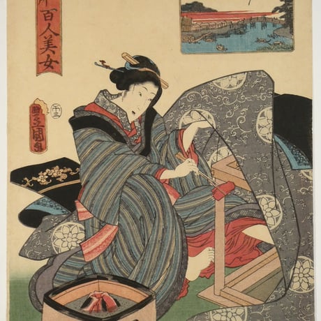 三代歌川豊国 江戸名所百人美女 今戸/UTAGAWA TOYOKUNIⅢ