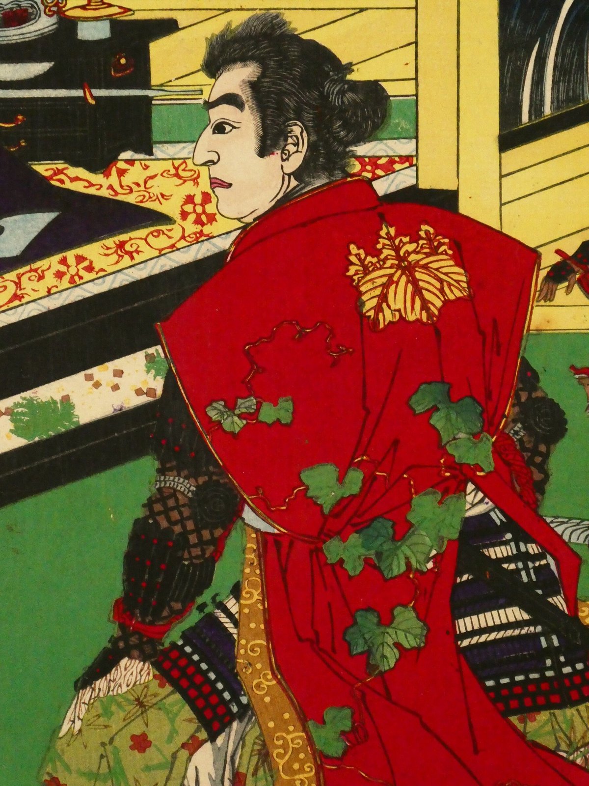 浮世絵、新選太閤記二枚綴り 、歌川豊宣画、 浮世絵、新選太閤記二枚綴り 、歌川豊宣画、