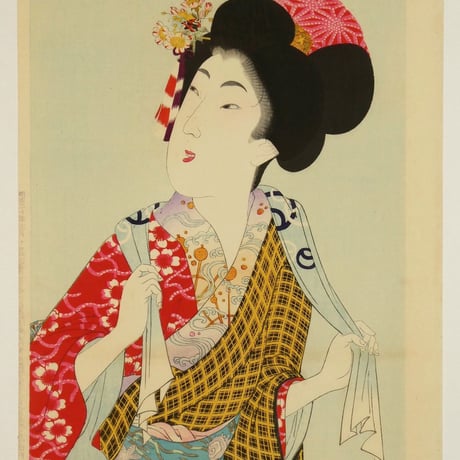 楊洲周延 真美人 廿七 手拭い/CHIKANOBU