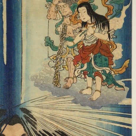朝桜楼国芳 六様性国芳自慢 先負 文覚上人/KUNIYOSHI