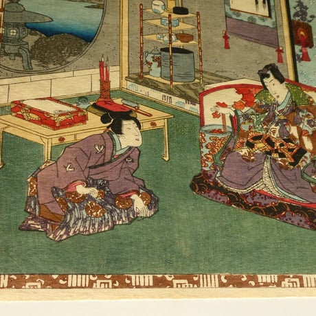 三代歌川豊国	其姿紫の写絵 五十一/UTAGAWA TOYOKUNIⅢ