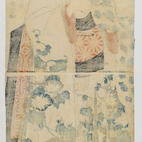 香蝶楼国貞 美人絵 竪二枚続/KUNISADA