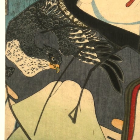 三代歌川豊国 梅暦 見立八勝人 男達一冨士の高右衛門/UTAGAWA TOYOKUNIⅢ