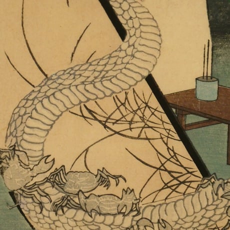 楊洲周延 東錦昼夜競 蟹満寺/CHIKANOBU