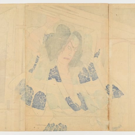 豊原国周 新富座新狂言 白倉湯殿之場 三枚続/KUNICHIKA