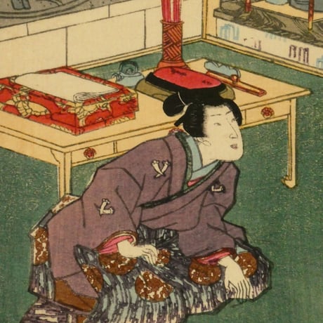 三代歌川豊国	其姿紫の写絵 五十一/UTAGAWA TOYOKUNIⅢ