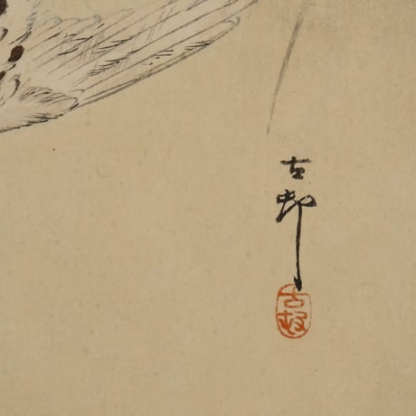 小原古邨 燕と蜂/OHARA KOSON Swallows Chasing a Bee