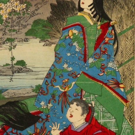 楊洲周延	東錦昼夜競 藤原朝臣成通/CHIKANOBU