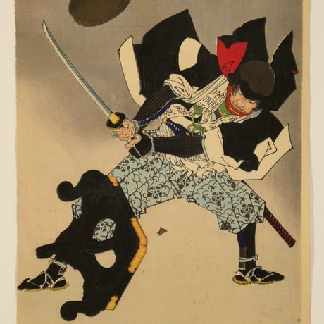 月岡芳年 新撰東錦絵 義士夜討之図 二枚続/TSUKIOKA YOSHITOSHI