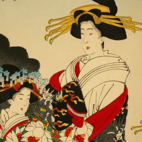 月岡芳年 新撰東錦絵 一休地獄太夫之話 二枚続/TSUKIOKA YOSHITOSHI