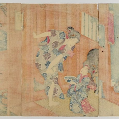 歌川国貞 五節句ノ内 皐月 三枚続/UTAGAWA KUNISADA