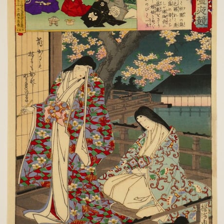 楊洲周延	東錦昼夜競 祇王祇女/CHIKANOBU
