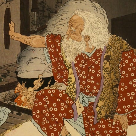 月岡芳年 新撰東錦絵 武蔵塚原試合図 二枚続/TSUKIOKA YOSHITOSHI