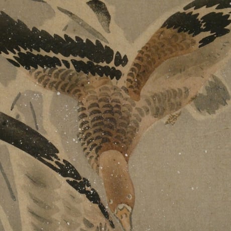 小原古邨 雪に雁/OHARA KOSON Geese Flying in Snow