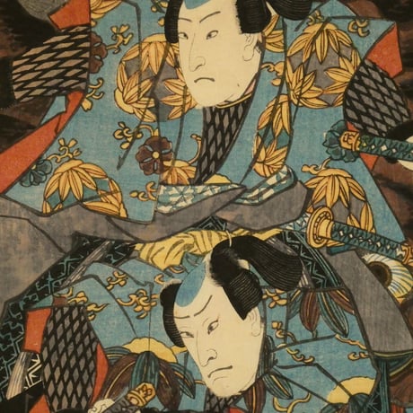 三代歌川豊国 白縫譚 大蜘蛛 三枚続/UTAGAWA TOYOKUNIⅢ