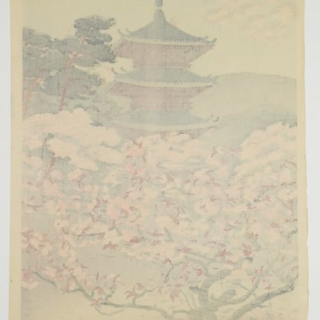 麻田辨自(丹牛) 京都御室の桜/ASADA BENJI Cherry blossoms in Omuro, Kyoto