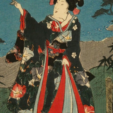 三代歌川豊国	其姿紫の写絵 十二/UTAGAWA TOYOKUNIⅢ