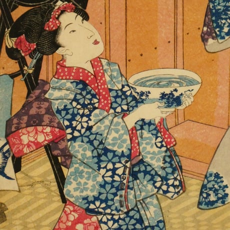 歌川国貞 五節句ノ内 皐月 三枚続/UTAGAWA KUNISADA