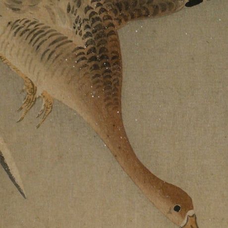 小原古邨 雪に雁/OHARA KOSON Geese Flying in Snow