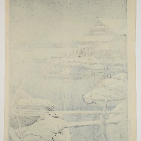 川瀬巴水 雪の向嶋/KAWASE HASUI