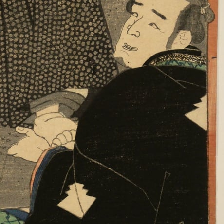 歌川国輝 相撲取組図 鬼面山 不知火 三枚続/UTAGAWA KUNITERU