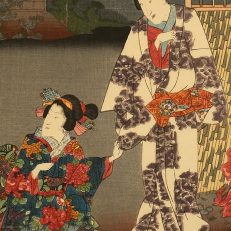 二代歌川国貞	紫式部げんじかるた 篝火/KUNISADA Ⅱ