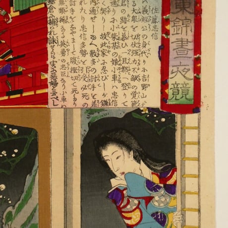 楊洲周延 東錦昼夜競 佐藤忠信/CHIKANOBU