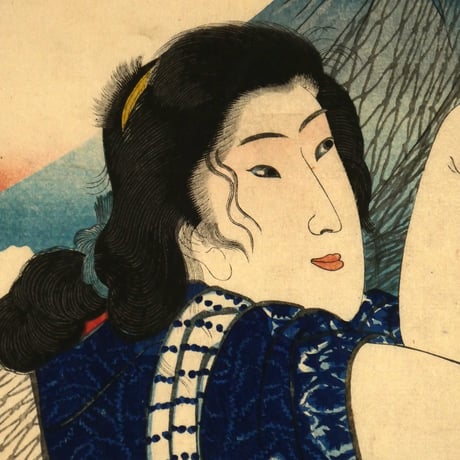 朝櫻楼国芳 東海道五十三対 由井/KUNIYOSHI